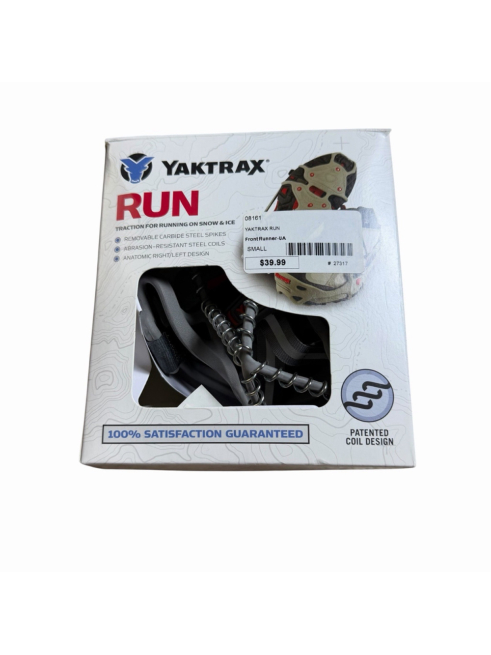 Yaktrax Run Winter Traction Cleats - small - Gray Gorpcore